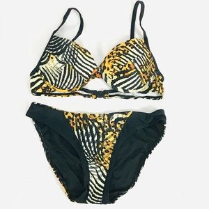 Leopard Print Push Up Swimsuit NWT